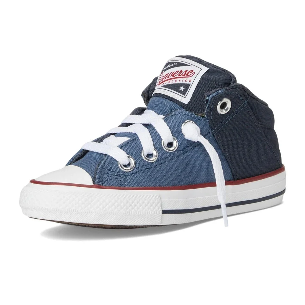 Converse Chuck Taylor All Star Axel Mid A10749F Kids 3 Blue Skate Shoes ZOGG2823